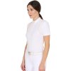 Tričko na preteky Polo Equestro, dámske, white/yellow