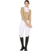 Tričko na preteky Jersey Rhinestone Equestro, dámske, beige