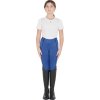 Legíny jazdecké Equestro, s gripom, dievčenské, sodalite blue