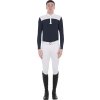 Tričko súťažné Polo Equestro, pánske, white/navy