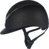 Prilba jazdecká Alarion Diamond HKM, black/silver (Obvod hlavy 52-54 cm)