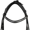 Uzdečka anatomická Dalila Acavallo, black/white
