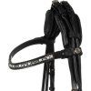 Uzdečka anatomická Damigella Acavallo, black/white (Veľkosť COB)