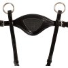 Poprsník kožený Acavallo, anatomický, čierny