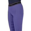 Legíny jazdecké Eden QHP, s gripom, dámske, purple sunset