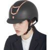 Prilba jazdecká Eclipse Stone Mat Equestro, black/black rose gold (Obvod hlavy 	59-61 cm)