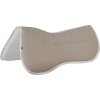 Dečka tlmiaca Memory Foam & Bamboo Acavallo, drezúrna, terra/white