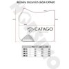 Dečka podsedlová Treasure CATAGO, biela