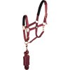 Set ohlávky s vodítkom Rose Gold Line Supreme, burgundy