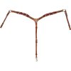 Poprsník westernový Braided Leather Decorations Pool's, COB/FULL, cognac