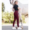 Legíny Ella Glam ELT, s gripom, velvet red (Veľkosť 140	)
