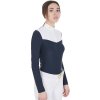 Tričko na preteky Mesh Equestro, dámske, navy blazer