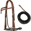 Set uzdečky a oťaží Bosal Basket Tooling Pool's, COB/FULL, chestnut