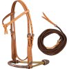Set uzdečky a oťaží Bosal Basket Tooling Pool's, COB/FULL, natural