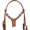Set uzdečky a oťaží Bosal Rawhide Core Pool's, COB/FULL, cognac
