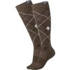 Podkolienky Argyle ELT, pár, green brown