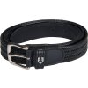 Opasok kožený Elastic Equestro, čierny