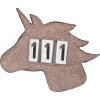 Číslo štartovné Unicorn QHP, 1 ks, trojmiestne, multi