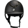 Prilba jazdecká EQ3 Pardus Back on Track, matná, čierna