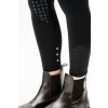 Legíny jazdecké Formfit Horseware, s gripom na kolenách, dámske, core black