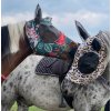 Maska proti hmyzu Horse Mania, s ochranou uší, flamingo