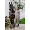 Legíny jazdecké Brigitte Equithème, s gripom, dámske, taupe