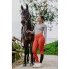 Legíny jazdecké Brigitte Equithème, s gripom, dámske, orange
