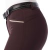 Rajtky Gizel Equithème, s gripom na kolenách, dámske, red plum