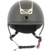 Prilba jazdecká Pepit Equithème, black/golden pink
