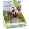 Figúrka PAPO, kôň v kroku s jazdkyňou