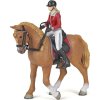 Figúrka PAPO, kôň v kroku s jazdkyňou