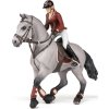 Figúrka PAPO, pretekársky kôň a jazdkyňa