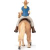 Figúrka PAPO, kôň s kovbojskou jazdkyňou