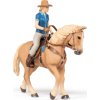 Figúrka PAPO, kôň s kovbojskou jazdkyňou