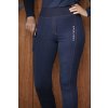 Legíny jazdecké Lola Equithème, s gripom na kolenách, dámske, navy