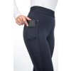 Legíny jazdecké Isabella HKM, s gripom, dámske, deep blue