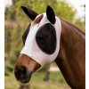 Maska proti hmyzu Lycra Equestro, s ochranou uší, parfait pink/brilliant white