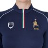 Tričko Polo X Fise Equestro, s dlhým rukávom, dámske, navy blazer