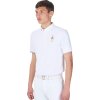 Tričko Competition Polo X Fise Equestro, s krátkym rukávom, s gombíkmi, pánske, biele