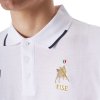 Tričko Polo X Fise Equestro, s krátkym rukávom, s gombíkmi, pánske, biele
