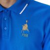 Tričko Polo X Fise Equestro, s krátkym rukávom, s gombíkmi, pánske, azzuroo savoia
