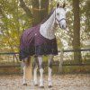 Deka výbehová QHP, s fleecom, wine red (Dĺžka chrbta 90 cm	)