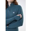 Tričko zimné Strive Horseware, so zipsom, dámske, dynasty green