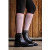 Podkolienky Compet Equithème, 2 páry, dusty pink/anthracite