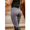 Legíny jazdecké Iris Je t'aime Equithème, s gripom, dámske, dark grey