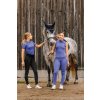 Legíny jazdecké Flora Je t'aime Equithème, s gripom, dámske, purple