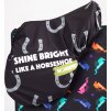 Obal na sedlo Shine Bright Like a Horseshoe HORSIMO, čierny