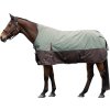 Deka výbehová Norwich HKM, s vyšším krkom, s fleecom, olive green/brown