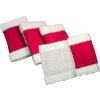 Bandáže vianočné Noël Equithème, 4 ks, red