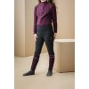 Legíny jazdecké Alba AA, s gripom, zateplené, detské, core black